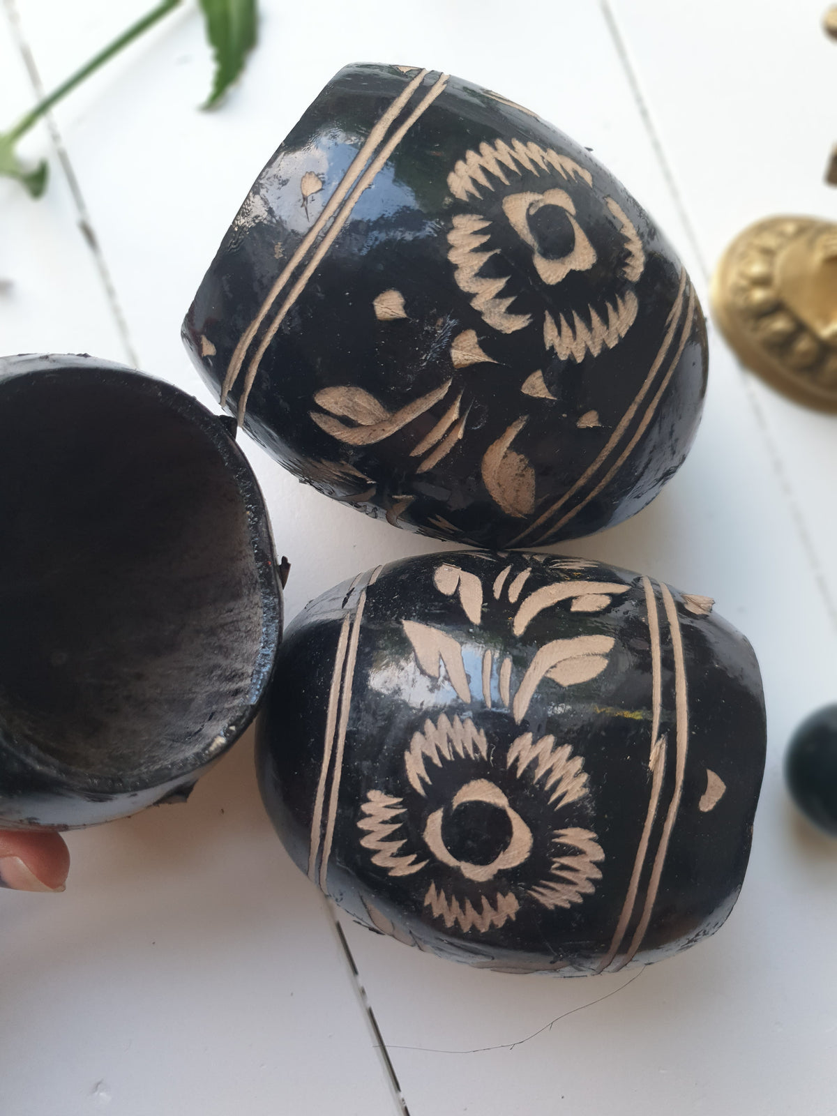 Jicaras ~ traditionelle cacao kopper fra mayafolket