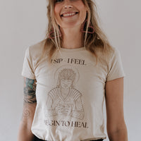 "I sip, I feel, I begin to heal" 🤎 Ritual shirt med Ruysen Flores Spirit of Cacao