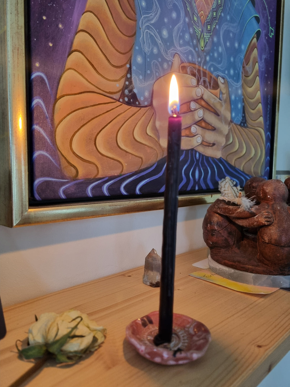10 stk. Mayan Candles ~ sort (frigivelse af negativ energi)